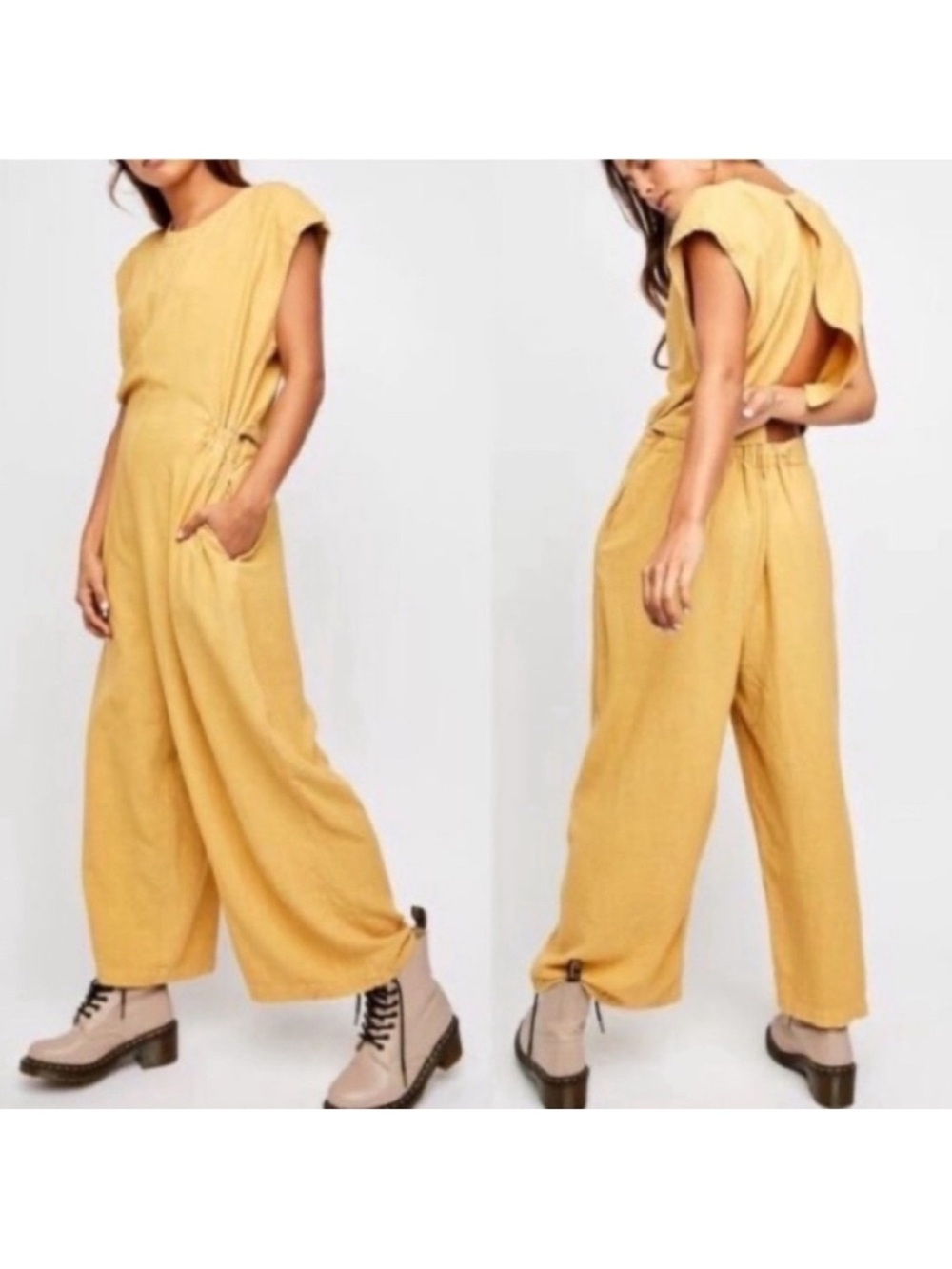 NWT Free People Heat Wave Jumpsuit Honey